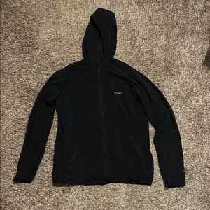 Columbia Black Full-Zip Hooded Sweater